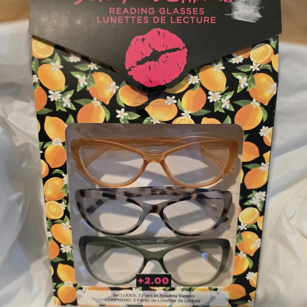 Betsey Johnson Reading Glasses Set - Brown, Gray, Black